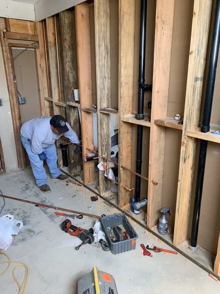 Commercial rough-in plumbing for Gas Line Repair in Lemon Heights